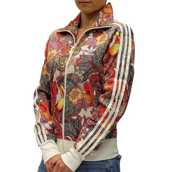 Adidas Originals x Farm Rio Fugiprabali Firebird Floral Track Jacket Size M - Picture 1 of 7